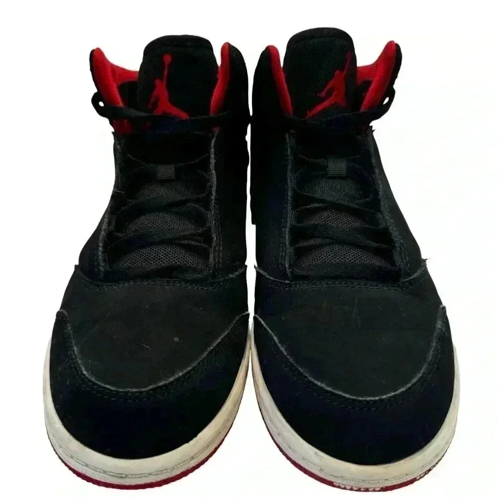 Nike Air Jordan Retro Mid Suede Black/Red Youth 3Y Boys (88435-012)